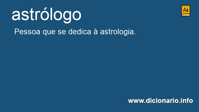 Significado de astrlogo