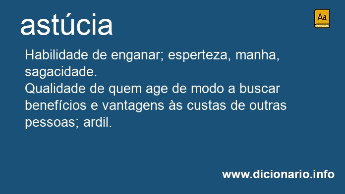 Significado de astcia