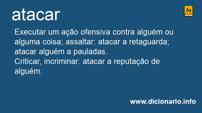 Significado de atacar