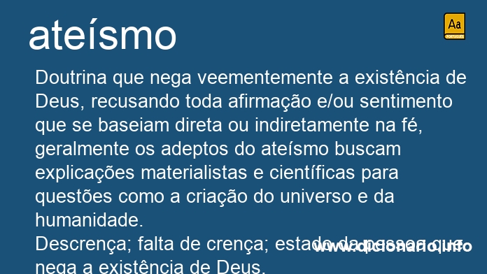 Significado de atesmo