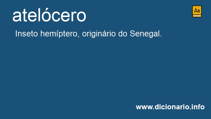 Significado de atelcero