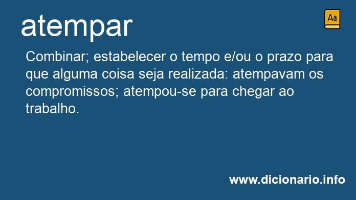 Significado de atempa