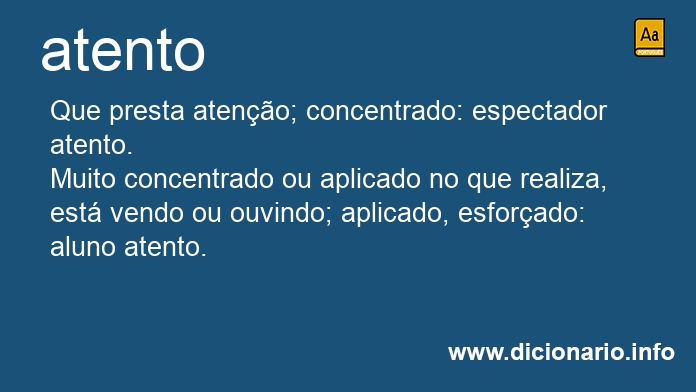 Significado de atento