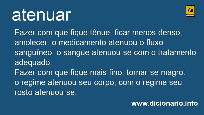 Significado de atenuar