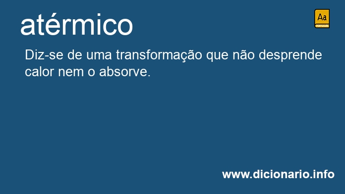 Significado de atrmico