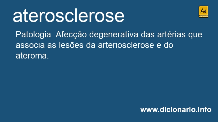 Significado de ateroscleroses