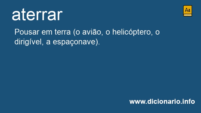 Significado de aterrars