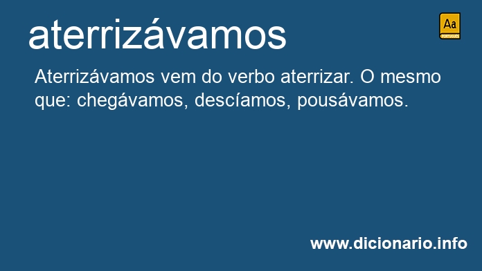 Significado de aterrizvamos