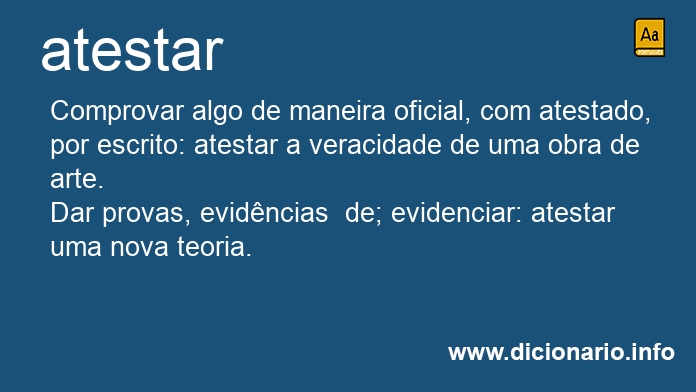 Significado de atestam