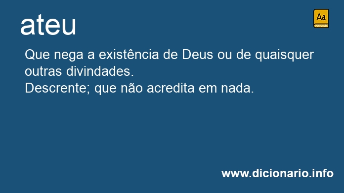 Significado de ateus