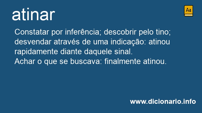 Significado de atinei