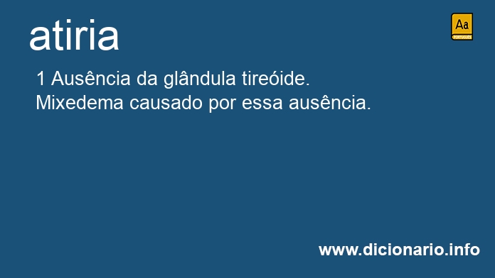 Significado de atiria