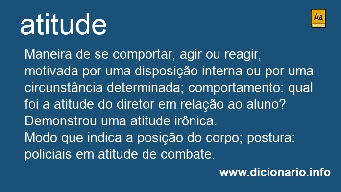 Significado de atitude