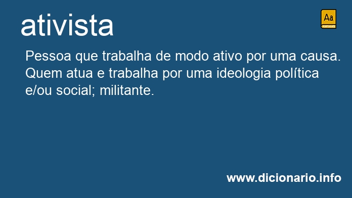 Significado de ativista