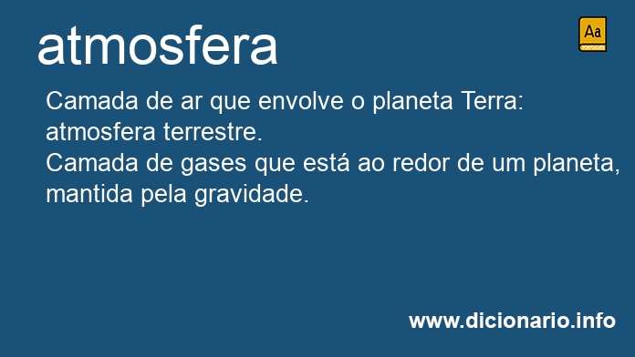 Significado de atmosfera