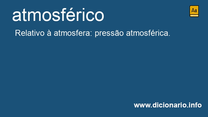 Significado de atmosfrico