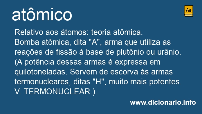 Significado de atmico