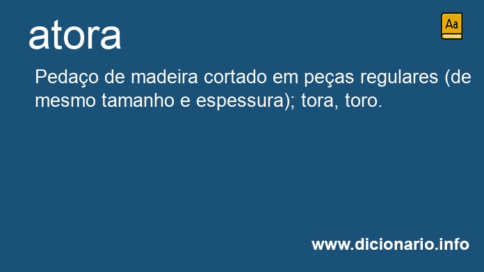Significado de atora