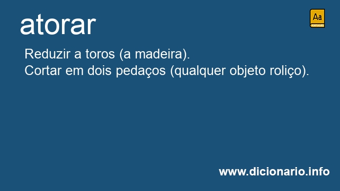 Significado de atorar