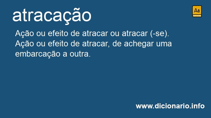 Significado de atracaes