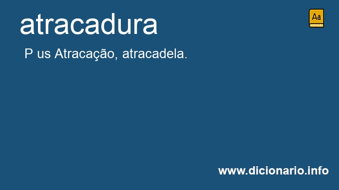 Significado de atracadura