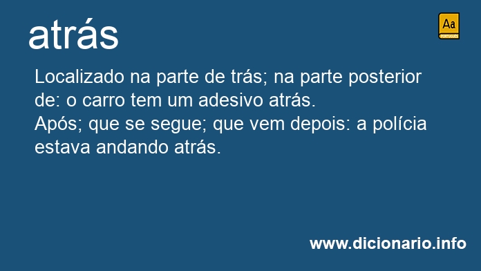 Significado de atrs