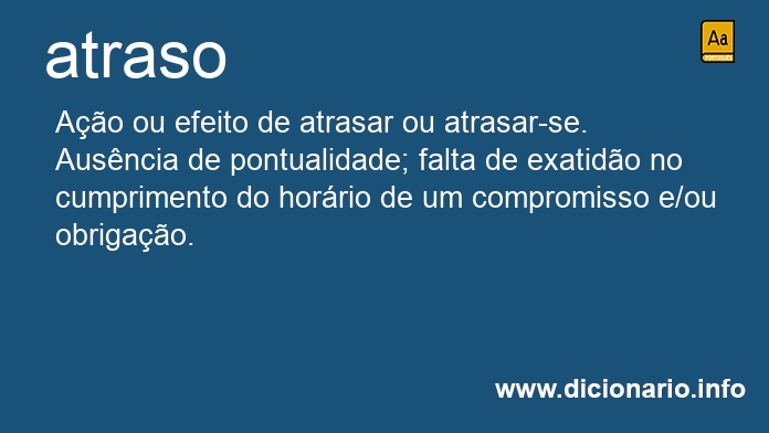 Significado de atraso