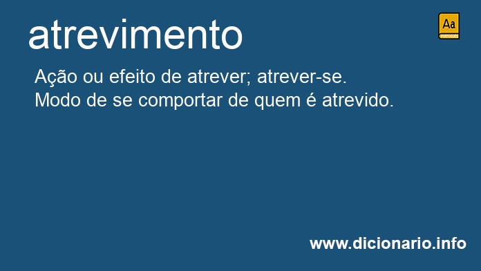 Significado de atrevimento