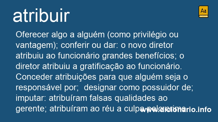 Significado de atribuais