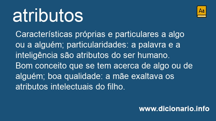 Significado de atributos