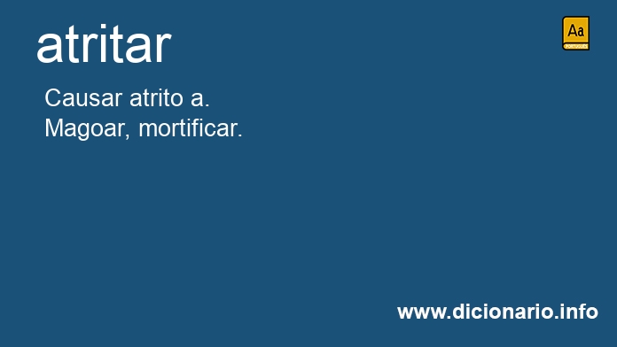 Significado de atritars