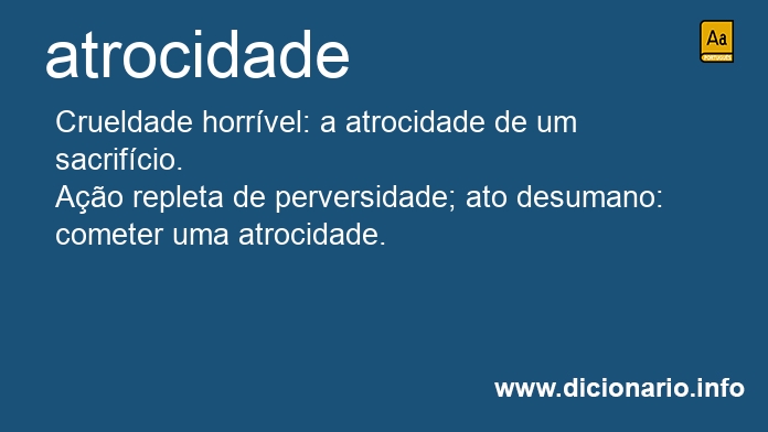 Significado de atrocidade