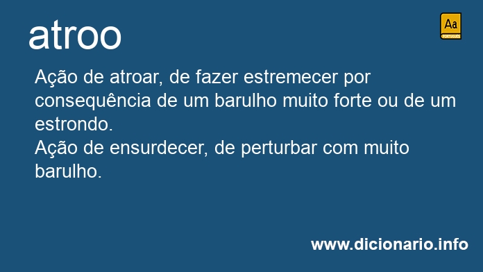 Significado de atroos