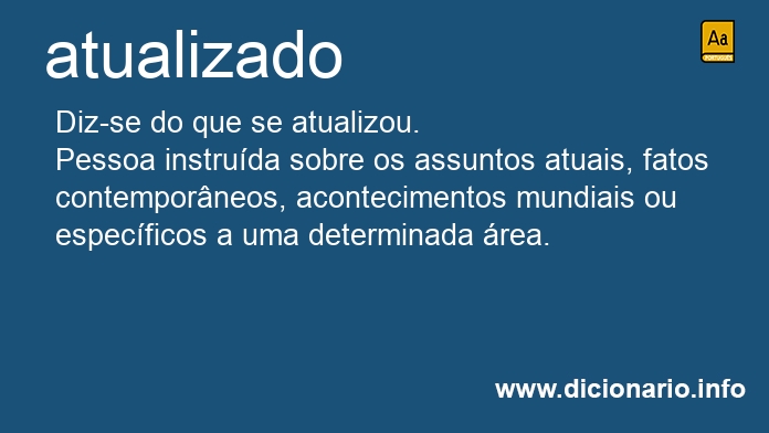Significado de atualizada