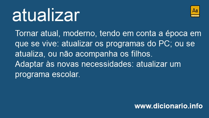 Significado de atualizarem