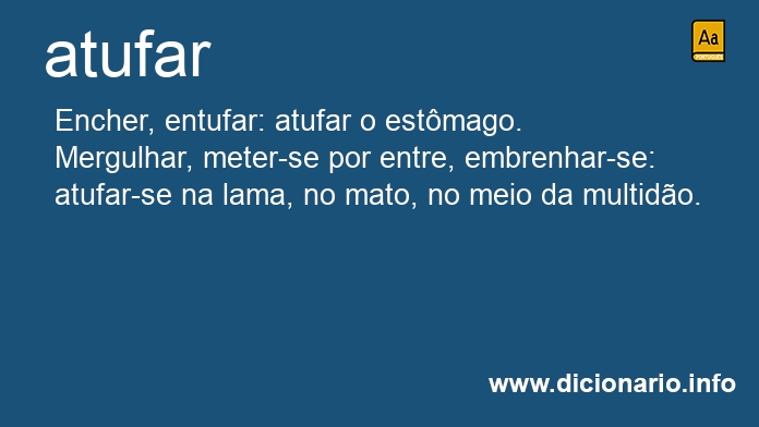 Significado de atufar