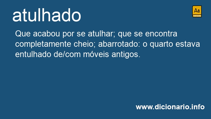 Significado de atulhado