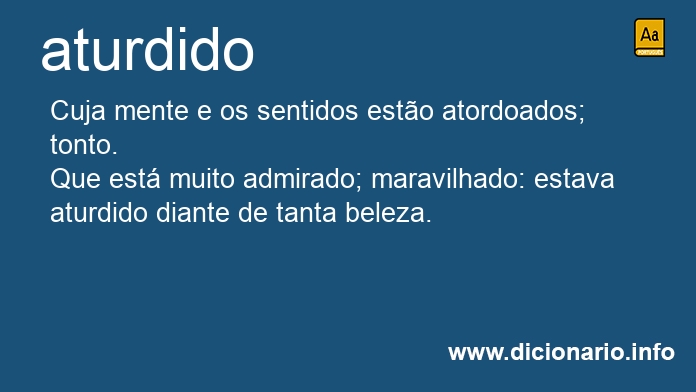 Significado de aturdido