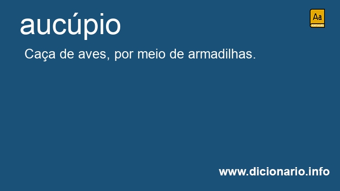 Significado de aucpio