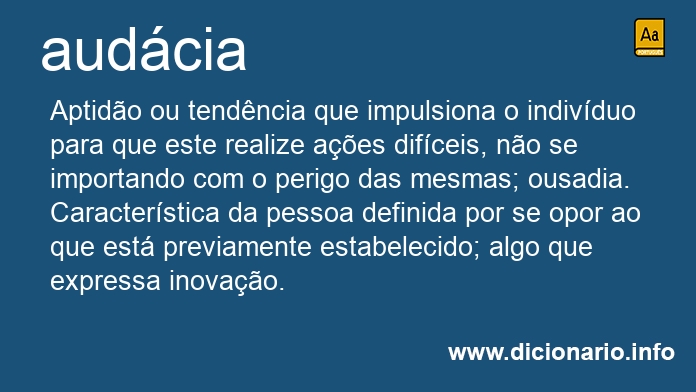 Significado de audcia