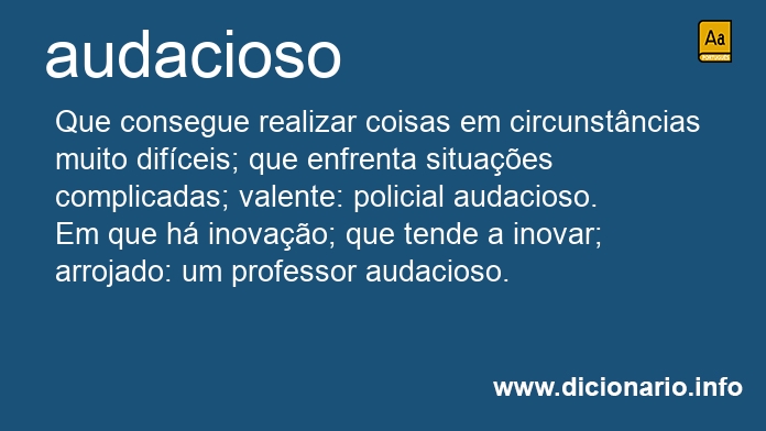 Significado de audaciosa