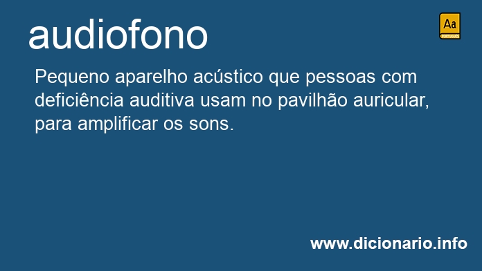 Significado de audiofono
