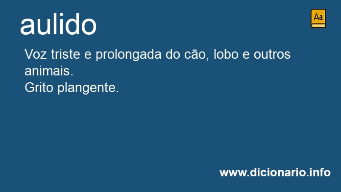 Significado de aulido