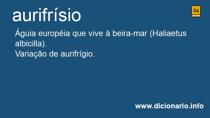 Significado de aurifrsio