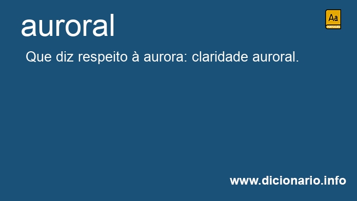 Significado de auroral