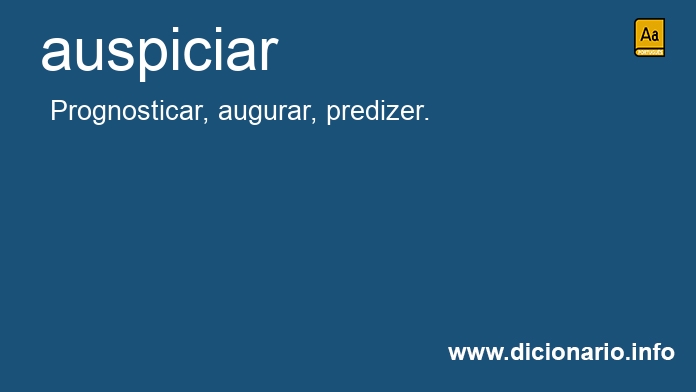 Significado de auspicia