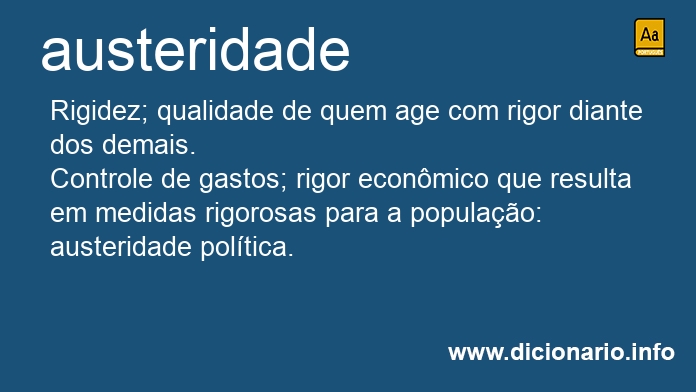 Significado de austeridade