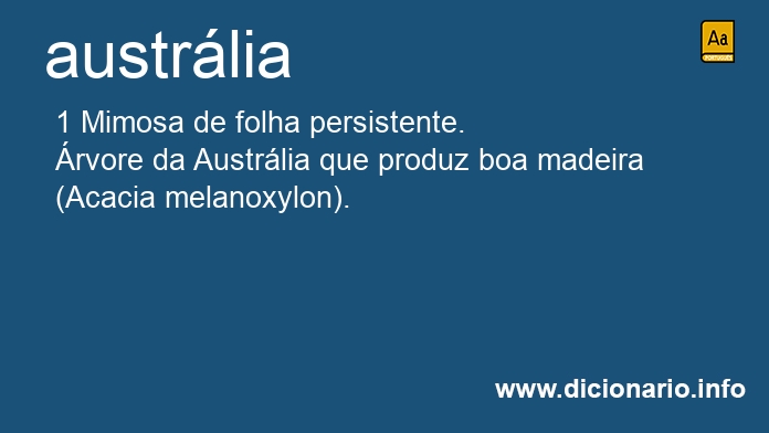 Significado de austrlia