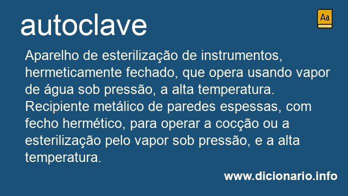 Significado de autoclaves