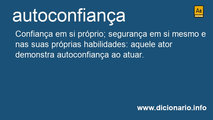 Significado de autoconfiana